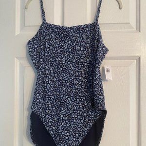 Old Navy Blue Multi Color Print Body Suit